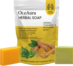 Savon naturelle au herbes et curcuma